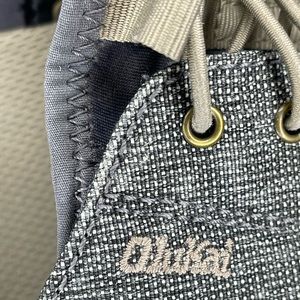 Olukai Men’s Nohea Moku Size 9 Gray Textile Slip On Casual Boat Shoe Sneakers